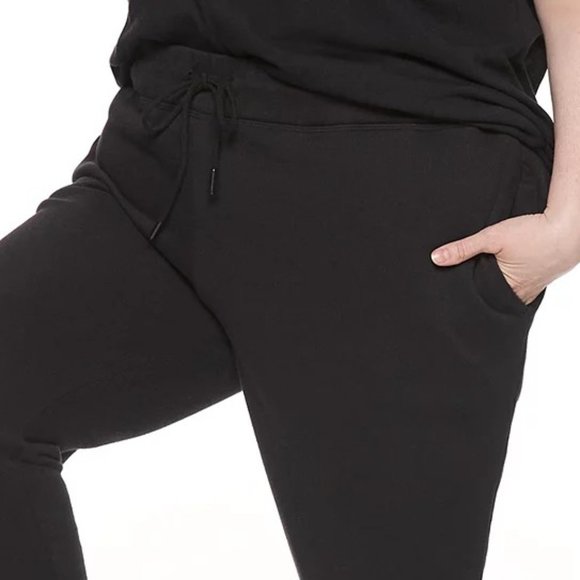 EVRI Ribbed Hem Cotton Blend Jogger Pants 4X - Picture 2 of 11